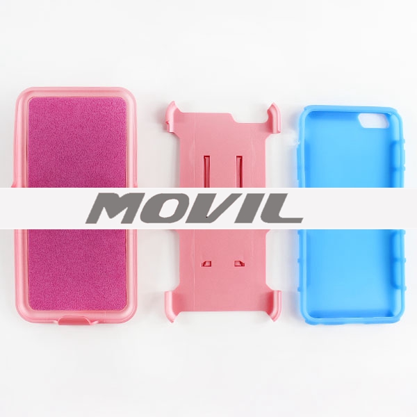 NP-1839 PC silicón robot funda para iPhone 6 plus-1